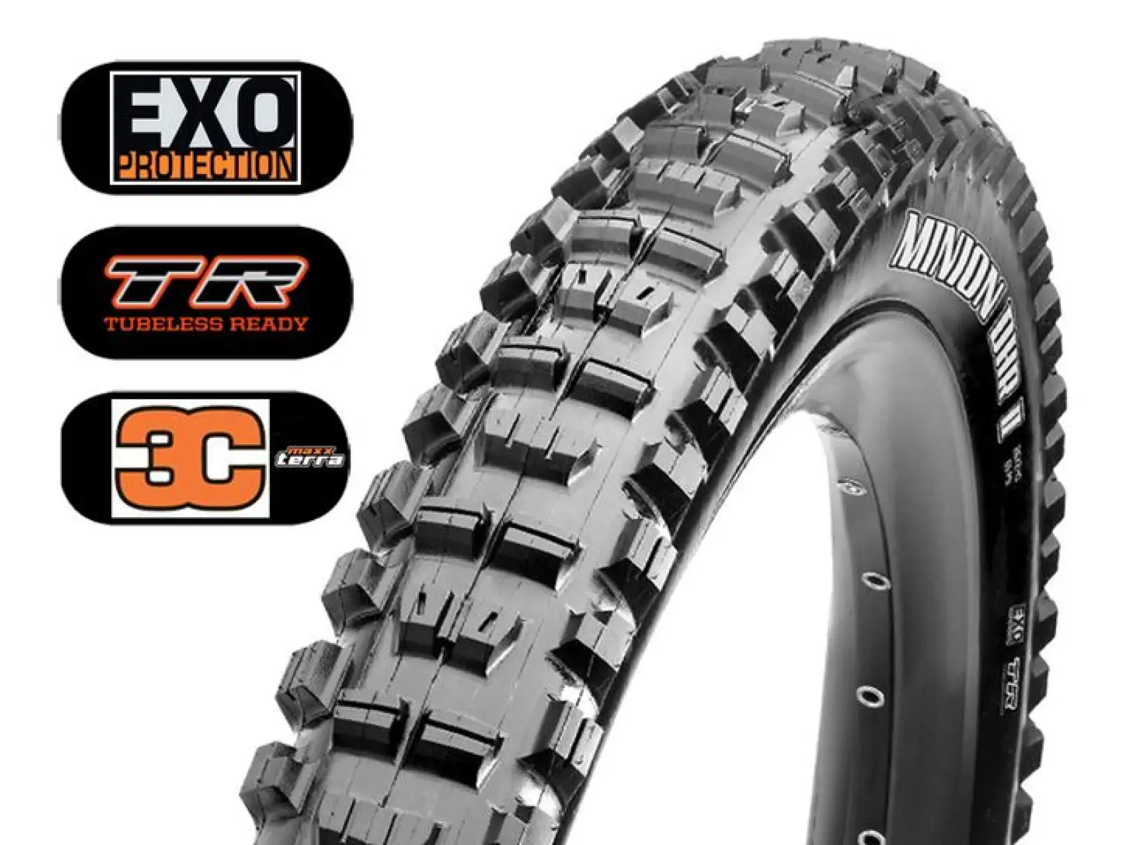 Maxxis Minion DHR II 27,5x2,40" WT MTB Reifen Kevlar EXO, TR, 3C MaxxTerra