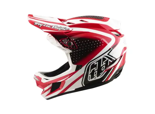 Troy Lee Designs D4 Polyacrylite MIPS Helm Line Fire/white