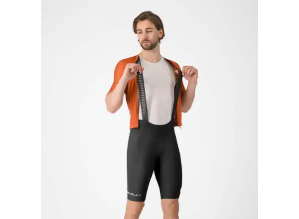 Castelli Espresso 2 Herren-Shorts mit Polster und Trägern schwarz