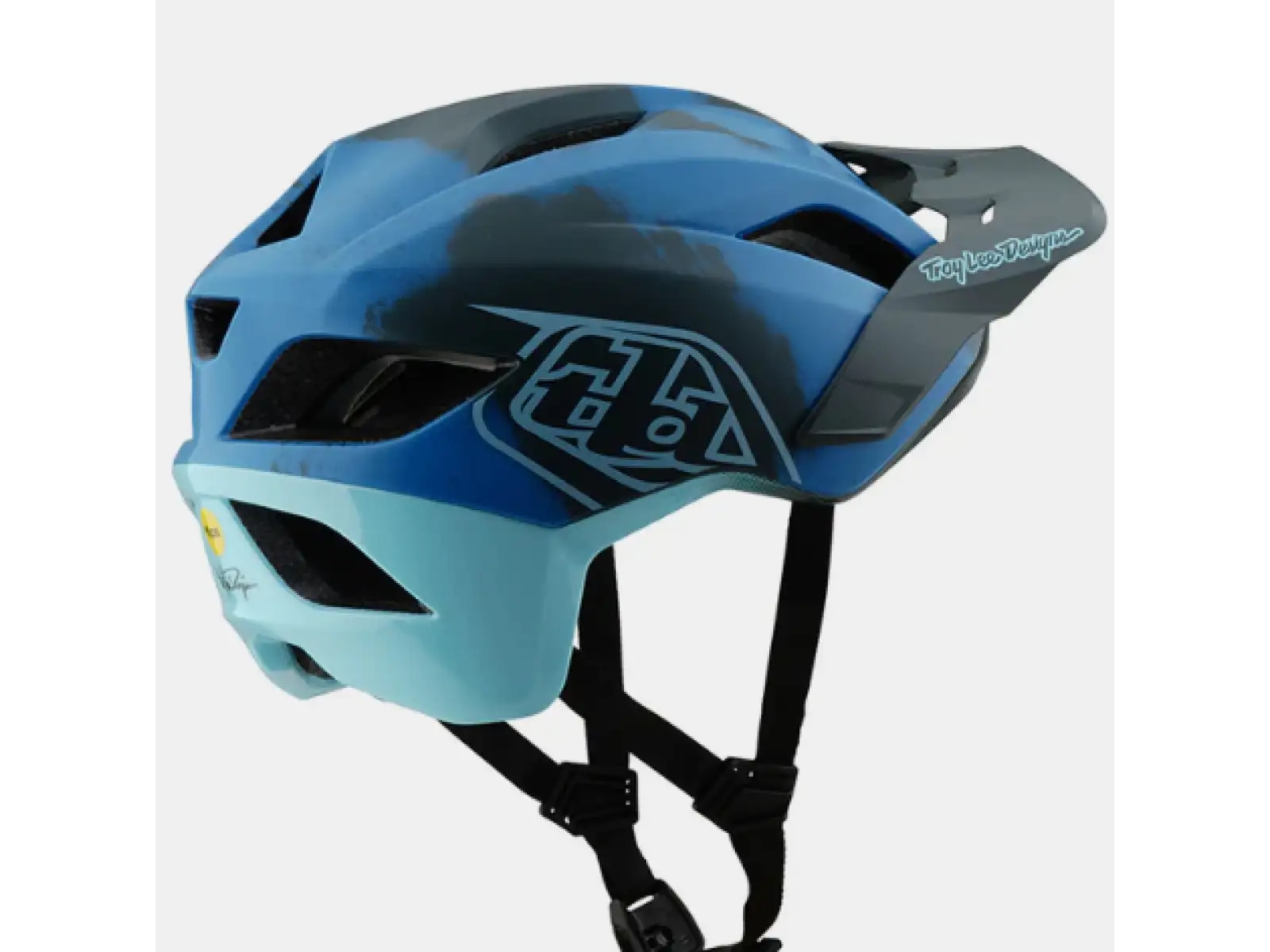 Troy Lee Designs Flowline SE Badge Helm Camo Blue