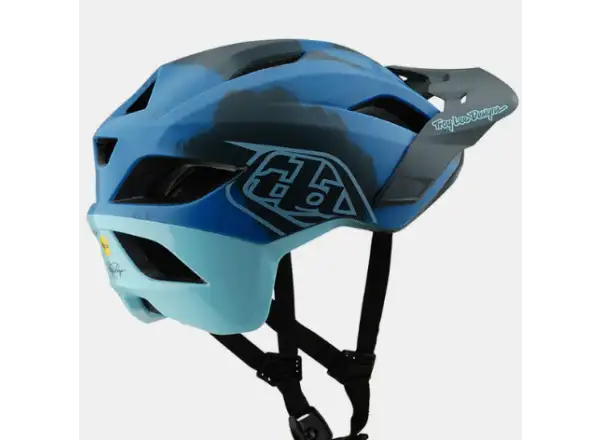 Troy Lee Designs Flowline SE Badge Helm Camo Blue