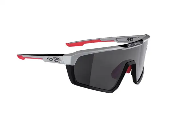 Force Apex Brille, Schwarz-Grau/Schwarze Gläser.