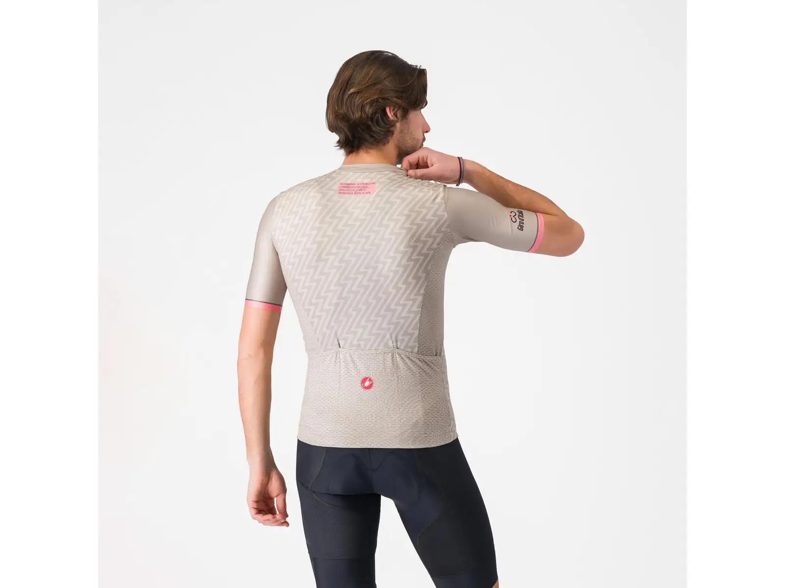 Castelli Giro Colle Delle Finestre Herren Trikot Kurzarm Beige Tortora