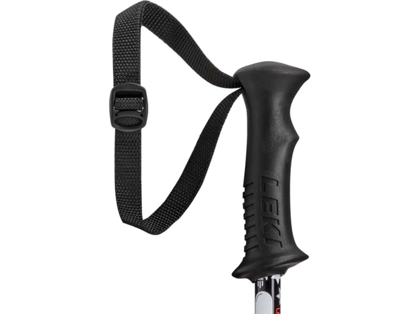 Leki Rider Vario Skistöcke schwarz/weiß/neonrot