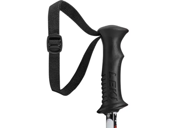 Leki Rider Vario Skistöcke schwarz/weiß/neonrot