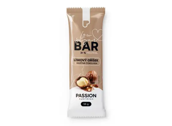 Passion Bar Haselnuss mit Milchschokolade 55 g