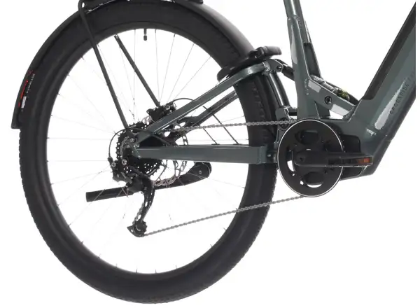 Rock Machine Crossride e450 FS Tiefeinstieg vollgefedertes Elektrofahrrad Ocean Grey/Black