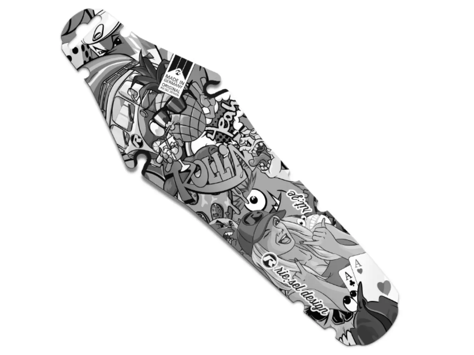 Rie:sel Design Rit:ze Schutzblech Stickerbomb Eyecatcher Ultra Black