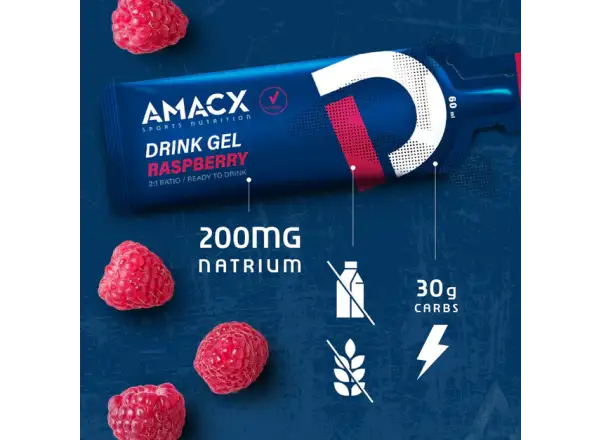 Amacx Drink Gel Energiegel Raspberry - 60 ml