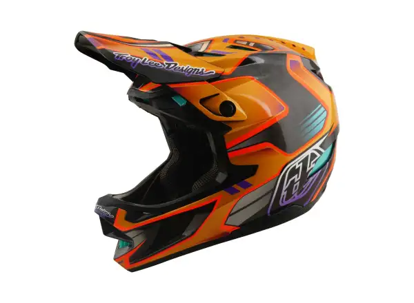 Troy Lee Designs D4 Carbon MIPS Helm Crest Gold